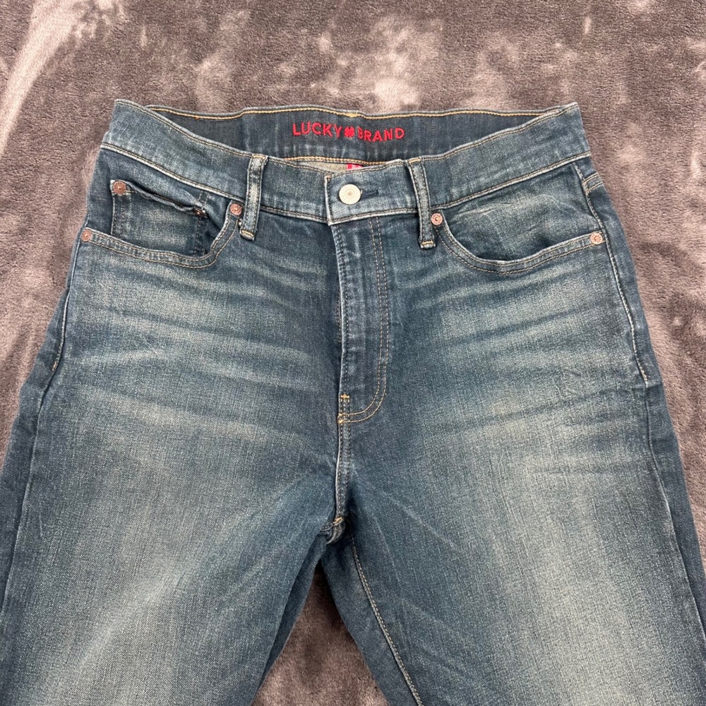 Lucky Brand 410 Athletic Straight Mens Jeans Blue‎ Medium Wash 32x30 RN80318 - Picture 2 of 9